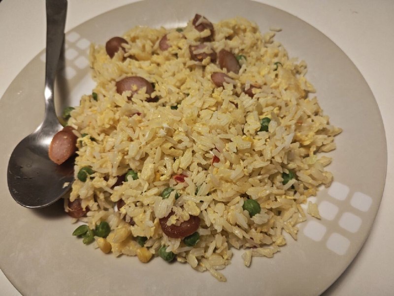 #今日程序员学做饭 今晚吃炒饭